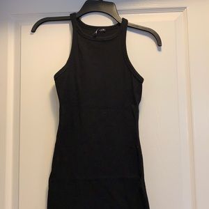 Zara Black Midi Tank Top Dress